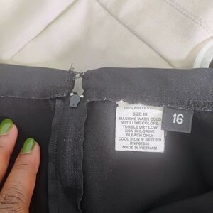 Black Polyester Skirt